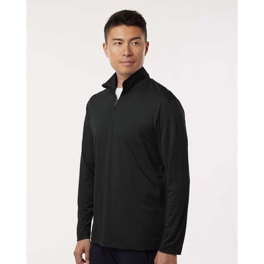 AllPro Pro-Lock Performance Quarter-Zip Pullover / Black - Picture 5 of 6